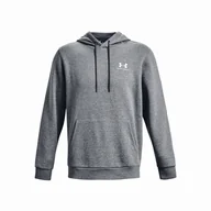 Bluzy sportowe męskie - Męska bluza Under Armour Essential Fleece Hoodie Rozmiar: XXL / Kolor: szary - miniaturka - grafika 1