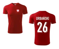 Koszulki sportowe męskie - Treningowa Koszulka POLSKA URBAŃSKI 26 - miniaturka - grafika 1