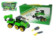 Mały majsterkowicz - Traktor z przyczepą do rozkręcania 25cm 0597-3 Hipo - miniaturka - grafika 1