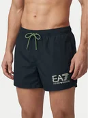 Kąpielówki męskie - EA7 Emporio Armani Szorty kąpielowe 7M001678 AF21069 UB102 Granatowy Regular Fit - miniaturka - grafika 1