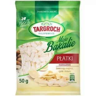 Targroch TAR-GROCH-FIL sp. j. Płatki migdałowe 50g - Bakalie - miniaturka - grafika 1