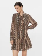 Sukienki - MICHAEL Michael Kors Sukienka koszulowa MH381VIBAY Brązowy Regular Fit - miniaturka - grafika 1