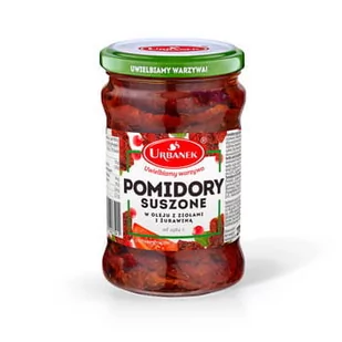 Pomidory suszone w oleju z ziołami i żurawiną Urbanek 270g/150g - Pasztet i przetwory mięsne - miniaturka - grafika 1