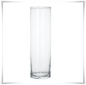 Wazony i flakony - Wazon szklany cylinder H-40 cm D-10 cm zatapiany - miniaturka - grafika 1