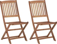 Fotele i krzesła ogrodowe - Elior krzesła ogrodowe akacjowe Mandy, 2 sztuki 7118 - miniaturka - grafika 1