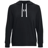 Bluzy sportowe damskie - Bluza damska Under Armour Rival Terry Hoodie Rozmiar: M / Kolor: czarny - miniaturka - grafika 1