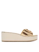 Klapki i japonki damskie - Aldo Klapki Menhaden 14190473 Złoty - miniaturka - grafika 1