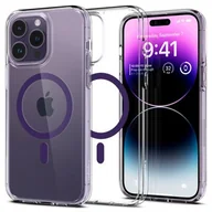 Etui i futerały do telefonów - Spigen Etui ochronne Ultra Hybrid Mag MagSafe do iPhone 14 Pro Deep Purple - miniaturka - grafika 1