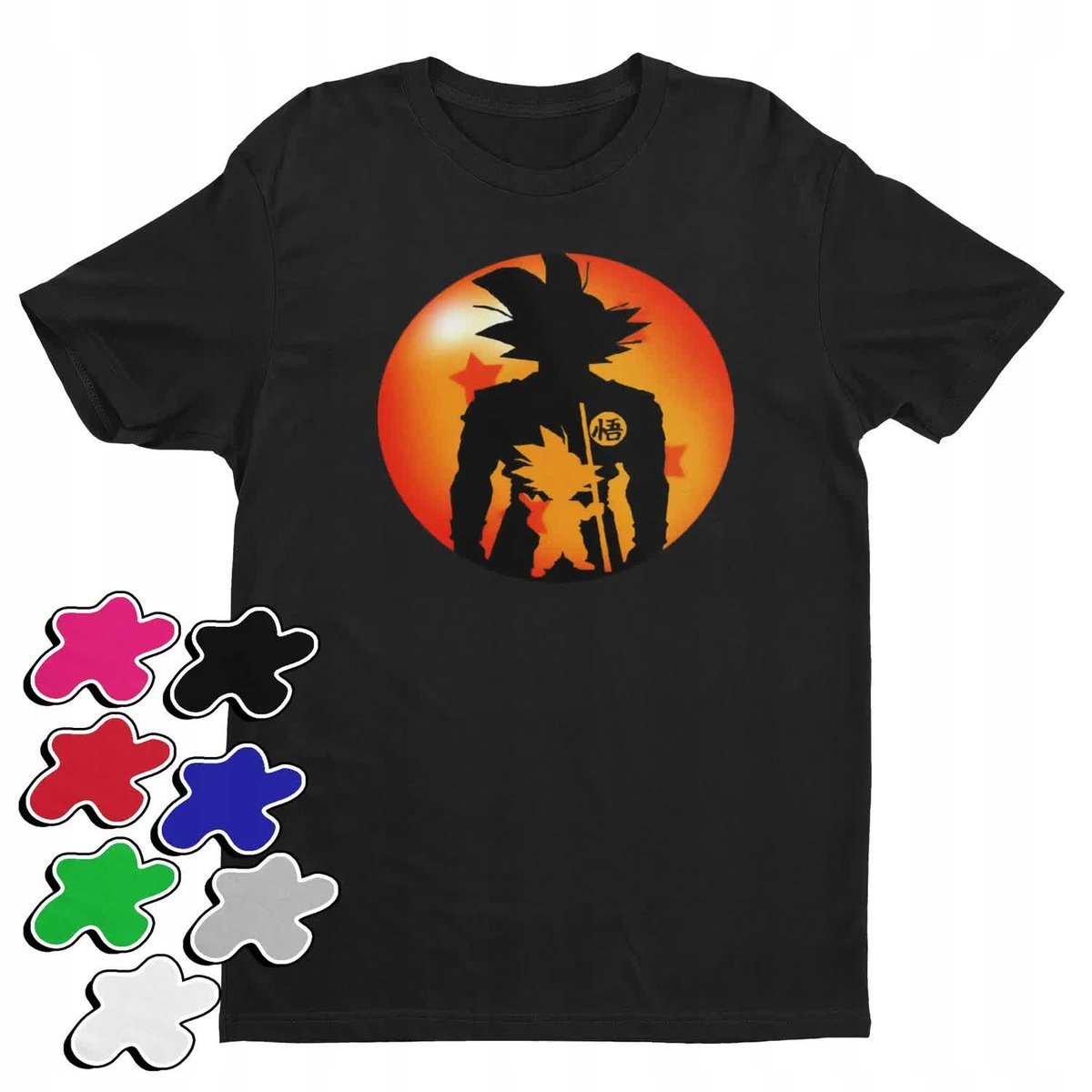 Koszulka T-Shirt Dziecięca Z Nadrukiem Dragon Ball Anime Goku -L 146-152