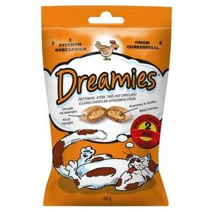 Dreamies Kurczak - Przysmak dla kota 60g 6669 - Suplementy i witaminy dla kotów - miniaturka - grafika 3