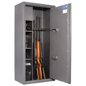 Sejfy i kasy pancerne - Sejf elektroniczny z certyfikatem S1 na broń długą i krótką kolor 7024 grafit Arsenał 1253 - miniaturka - grafika 1