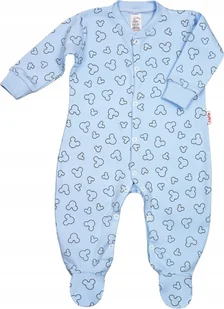 PAJAC pajacyk rozpinany MYSZKA BŁĘKIT 62 KLEKLE - Pajacyki dla niemowląt - miniaturka - grafika 1