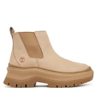 Botki damskie - Sztyblety Timberland Roxie Lane Mid TB0A28XMEN71 Beżowy - miniaturka - grafika 1