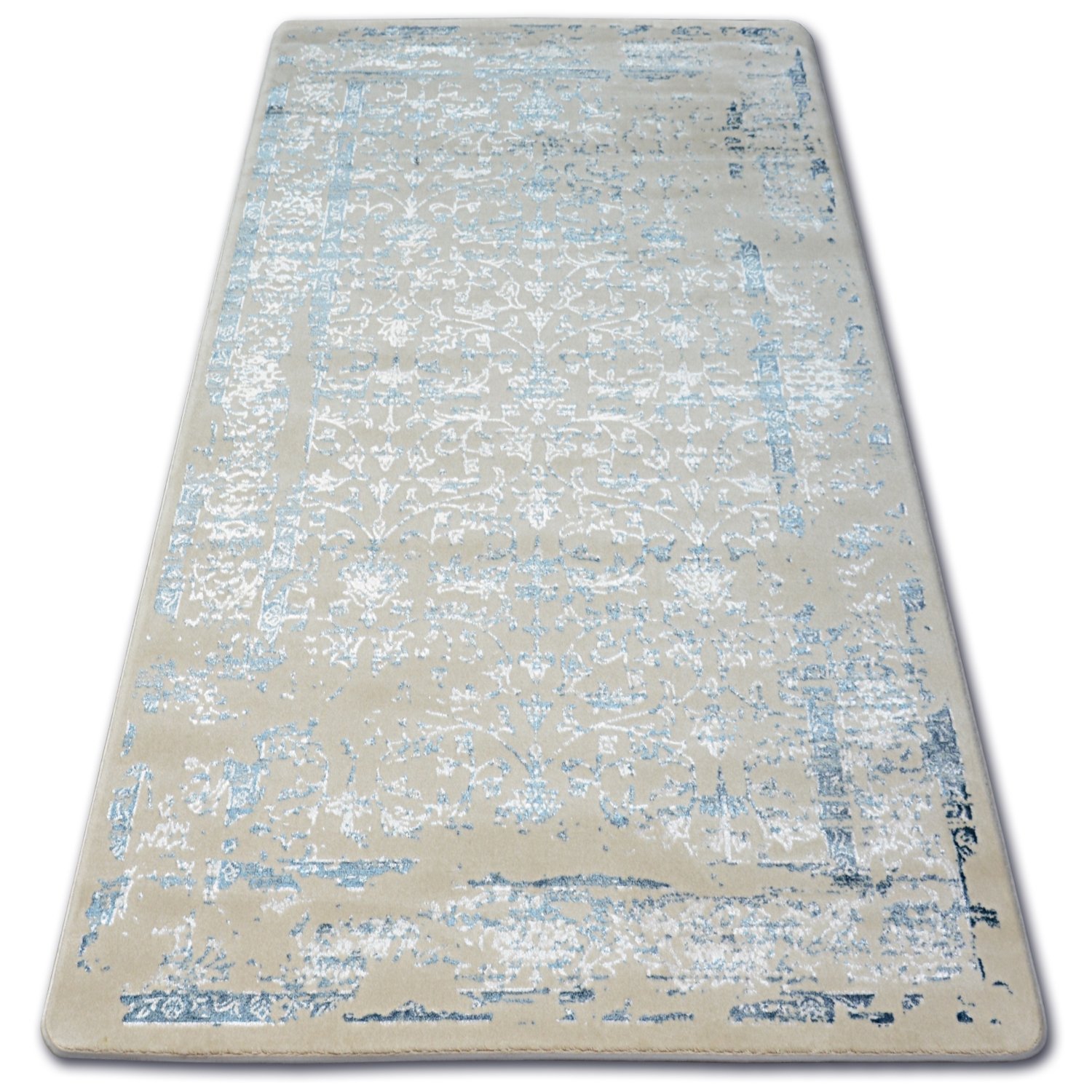 Dywan AKRYL MANYAS 0920 Blue/Ivory niebieski 80x150 cm