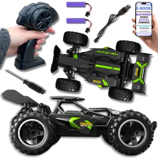 Najlepszy Prezent Dla Dziecka – Samochód RC z Pilotem Zdalnie Sterowany 2 Baterie Pełna Amortyzacja Duże Koła EKSTREMALNA ZABAWA + EBOOK-2 - Zabawki zdalnie sterowane - miniaturka - grafika 1