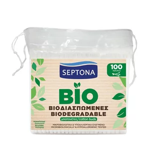 Septona Septona EcoLife patyczki higieniczne 100 sztuk 1145113 - Waciki, płatki i patyczki kosmetyczne - miniaturka - grafika 1