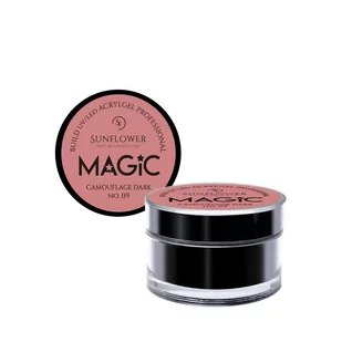 Sunflower, Akrylożel UV/Led Żel Budujący "Magic", Camouflage Dark, 50g - Sztuczne paznokcie i akcesoria - miniaturka - grafika 1
