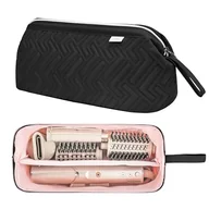 Torby podróżne - Leudes Narzędzia do włosów torba podróżna dla rekina Flexstyle torba przenośna suszarka do włosów rekina wodoodporna pyłoszczelna płaska lokówka organizer podróżny, Czarny, pikowanie - miniaturka - grafika 1