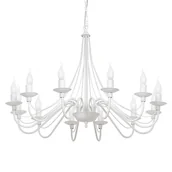 Lampy sufitowe - Maria Teresa MLAMP Żyrandol LAMPA wisząca ADX 397R świecznikowa OPRAWA na łańcuchu zwis biała ADX 397R - miniaturka - grafika 1