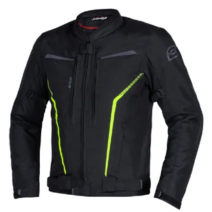Kurtka motocyklowa Ozone Delta IV Black/Flo Yellow - Odzież motocyklowa - miniaturka - grafika 1