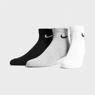 Skarpetki damskie - NIKE 3-PACK LIGHTWEIGHT QUARTER SOCKS  BIALY SX7667-964 - Nike - grafika 1