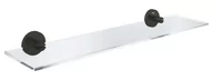 Półki łazienkowe - Grohe QuickFix Start - Półka, długość 53 cm, szkło/czarny mat 412022430 - miniaturka - grafika 1