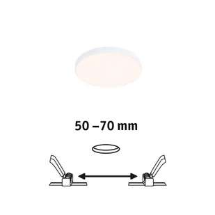 Paulmann Veluna Edge IP44 3 000 K Ø 9cm - Oprawy, klosze i abażury - miniaturka - grafika 1