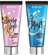 Balsamy i kremy do opalania - Soleo Lovely Legs + So Moist Po Opalaniu Gratis - miniaturka - grafika 1