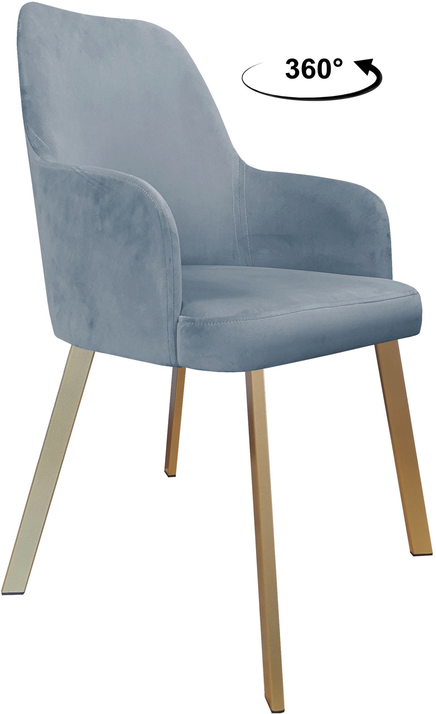 Krzesło obrotowe WESTA noga Profil złota BL06