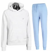 Spodnie sportowe damskie - 4F DAMSKI DRES BAWEĹNA KOMPLET BLUZA SPODNIE / rozm L - miniaturka - grafika 1