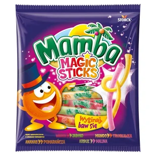 Mamba Magic Sticks 140G - Gumy do żucia, lizaki, dropsy - miniaturka - grafika 1