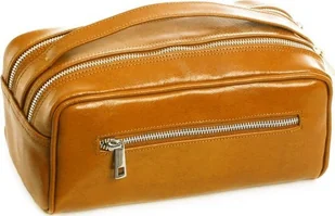 POLSKA SKÓRZANA KOSMETYCZKA SOLOME CAMEL - Kosmetyczki, organizery i kuferki - miniaturka - grafika 1