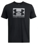 Koszulki męskie - Koszulka męska t-shirt Under Armour Boxed Sports Updates SS czarna S - miniaturka - grafika 1