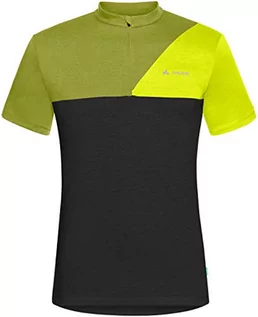 Koszulki męskie - VAUDE VAUDE Męski T-shirt Tremalzo Iv T-shirt czarny czarny/zielony M 40852 - grafika 1