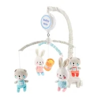 Pozytywki dla dzieci - Karuzelka nad łóżeczko Misie i króliczki melodia Baby Mix - miniaturka - grafika 1