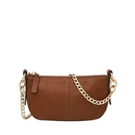 Torebki damskie - Fossil Women's Mini Baguette Crossbody Jolie dla kobiet skóra LiteHide, ZB1906200, brązowa, brązowy, jeden rozmiar - miniaturka - grafika 1