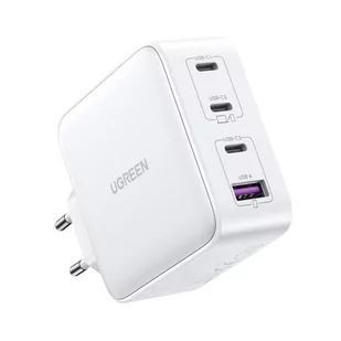 Szybka ładowarka GaN 3x USB-C USB 100W PPS PD Power Delivery biała - Ładowarki do telefonów - miniaturka - grafika 2