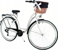 Rowery - NEEXT Rower miejski Gracja rama 18 cali 28 biały - miniaturka - grafika 1