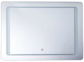 Lustra - Beliani Lustro ścienne 60 x 80 cm srebrne WASSY - miniaturka - grafika 1