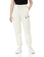 Spodnie damskie - Armani Exchange Damskie spodnie dresowe French Terry Logo Joggers, Iso, XL - miniaturka - grafika 1