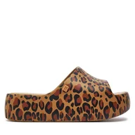 Klapki i japonki damskie - Klapki Melissa Melissa Free Print Platform Ad 33996 Beige/Brow AQ642 - miniaturka - grafika 1
