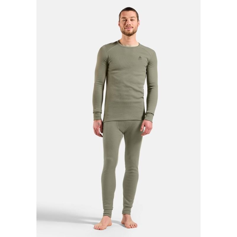 Bielizna termoaktywna z długim rękawem Odlo BL TOP crew neck l/s ACTIVE WARM roz. M Szara