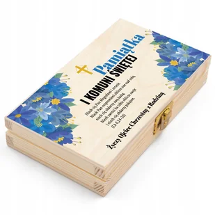 SZKATUŁKA drewniana PIERWSZA KOMUNIA ŚWIĘTA Na Pieniądze PERSONALIZOWANY - Pudełka i szkatułki SZKATUŁKA drewniana PIERWSZA KOMUNIA ŚWIĘTA Na Pieniądze PERSONALIZOWANY - Pudełka i szkatułki - miniaturka - grafika 1