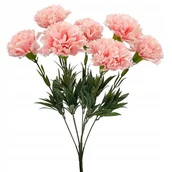 Sztuczne kwiaty - Goździk sztuczny kwiat różowy bukiet 45 cm - miniaturka - grafika 1