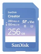 Karty pamięci - SanDisk Creator 256 GB SDXC UHS-II Klasa 10 SDSDXEP-256G-GNCIS - miniaturka - grafika 1