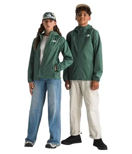 The North Face NF0A8B7ZHCH TEEN ZIPLINE RAIN kurtka unisex dla dzieci DUCK zielona rozmiar XXL - Kurtki i płaszcze dla chłopców - miniaturka - grafika 1