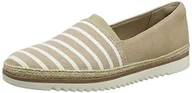 Sneakersy damskie - Clarks Serena Paige damskie sneakersy, Piaskowy tekstylny zamsz kombi, 35.5 eu - miniaturka - grafika 1