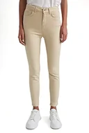 Spodnie damskie - DeFacto Damskie spodnie do biegania z dzianiny na co dzień – standardowy krój, spodnie do joggingu, damskie spodnie do joggingu, dres do joggingu, beżowy, 36 - miniaturka - grafika 1