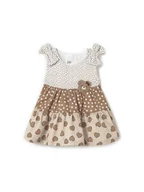 Sukienki i spódniczki dla dziewczynek - Mayoral Sukienka letnia 1868 Brązowy Regular Fit - miniaturka - grafika 1