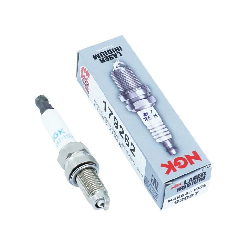 Świeca zapłonowa NGK MAR8AI-10DS Irydowa świeca zapłonowa z tłumieniem zakłóceń, długość 19,0 mm, gwint Ø 10,0 mm, 92997
